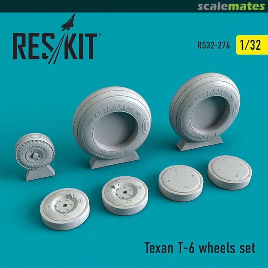 Boxart T-6 Texan - wheels set RS32-0274 ResKit Boxart T-6 Texan - wheels set RS32-0274 ResKit