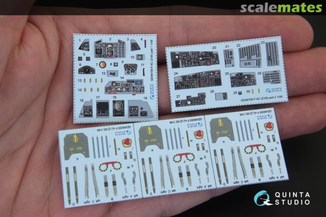 Contents F-4С Phantom II interior 3D decals QD48159 Quinta Studio Contents F-4С Phantom II interior 3D decals QD48159 Quinta Studio