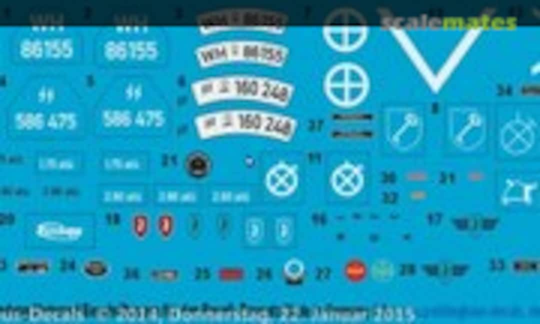 1:9 Zündapp Motorrad Beschriftungen (Peddinghaus-Decals EP 2913) EP 2913