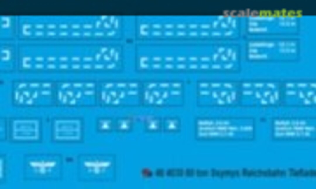 1:48 80 ton Ssmys Reichsbahn Tieflader (Peddinghaus-Decals 48 4030) 48 4030