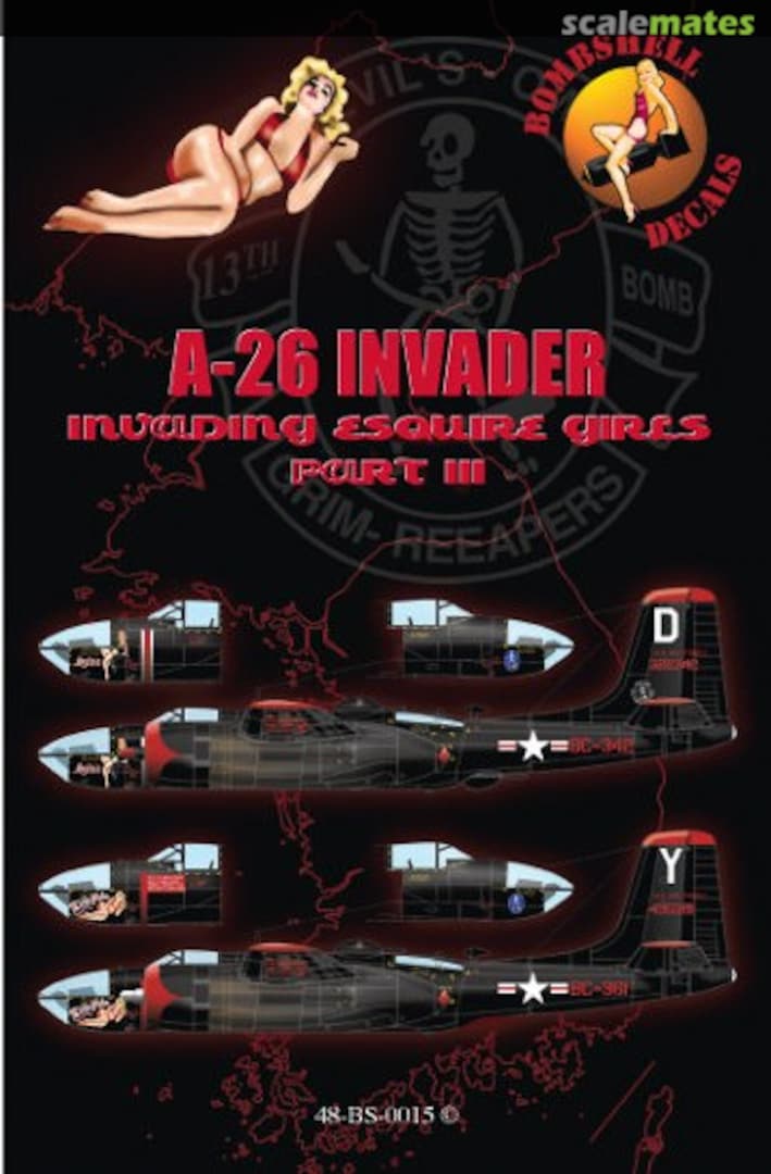 Boxart A-26 Invader 48-BS-0015 Bombshell Decals Boxart A-26 Invader 48-BS-0015 Bombshell Decals