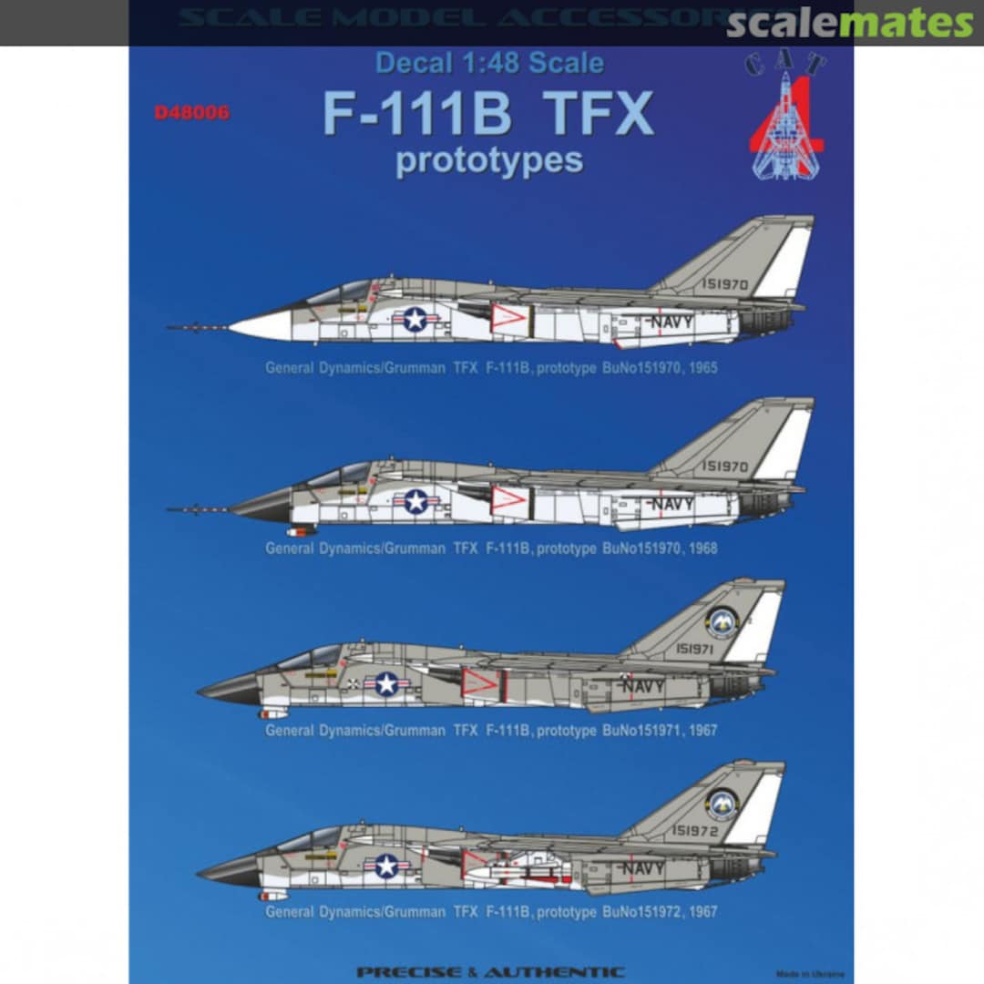 Boxart General Dynamics/Grumman TFX F-111B Navy D48006 CAT4 Boxart General Dynamics/Grumman TFX F-111B Navy D48006 CAT4