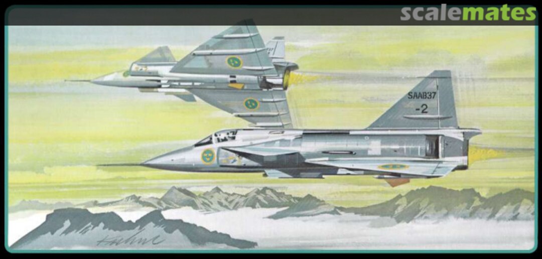 Boxart SAAB Viggen AJ-37 A-659 AMT-Hasegawa Boxart SAAB Viggen AJ-37 A-659 AMT-Hasegawa