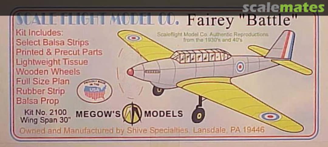 Boxart Fairey Battle 2100 Scale Flight Model Co. Boxart Fairey Battle 2100 Scale Flight Model Co.