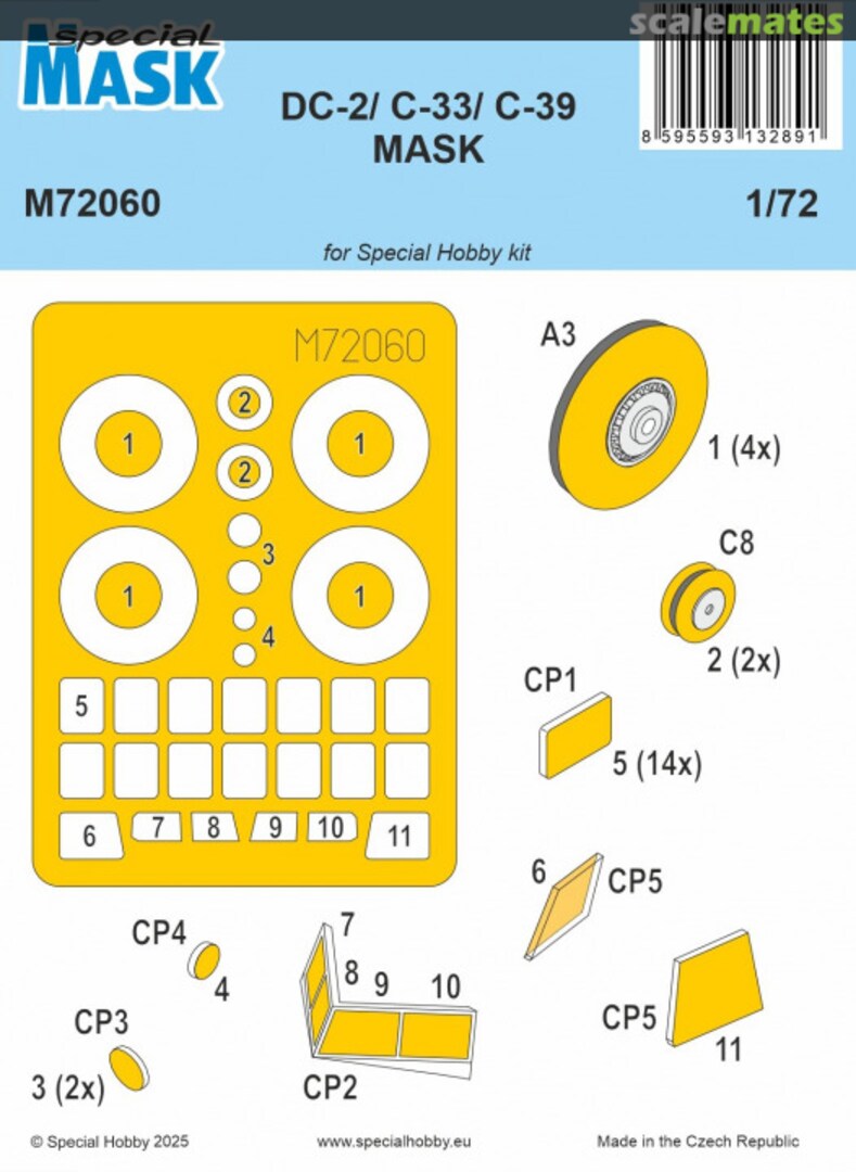Boxart DC-2/C-33/C-39 MASK M72060 Special Mask Boxart DC-2/C-33/C-39 MASK M72060 Special Mask