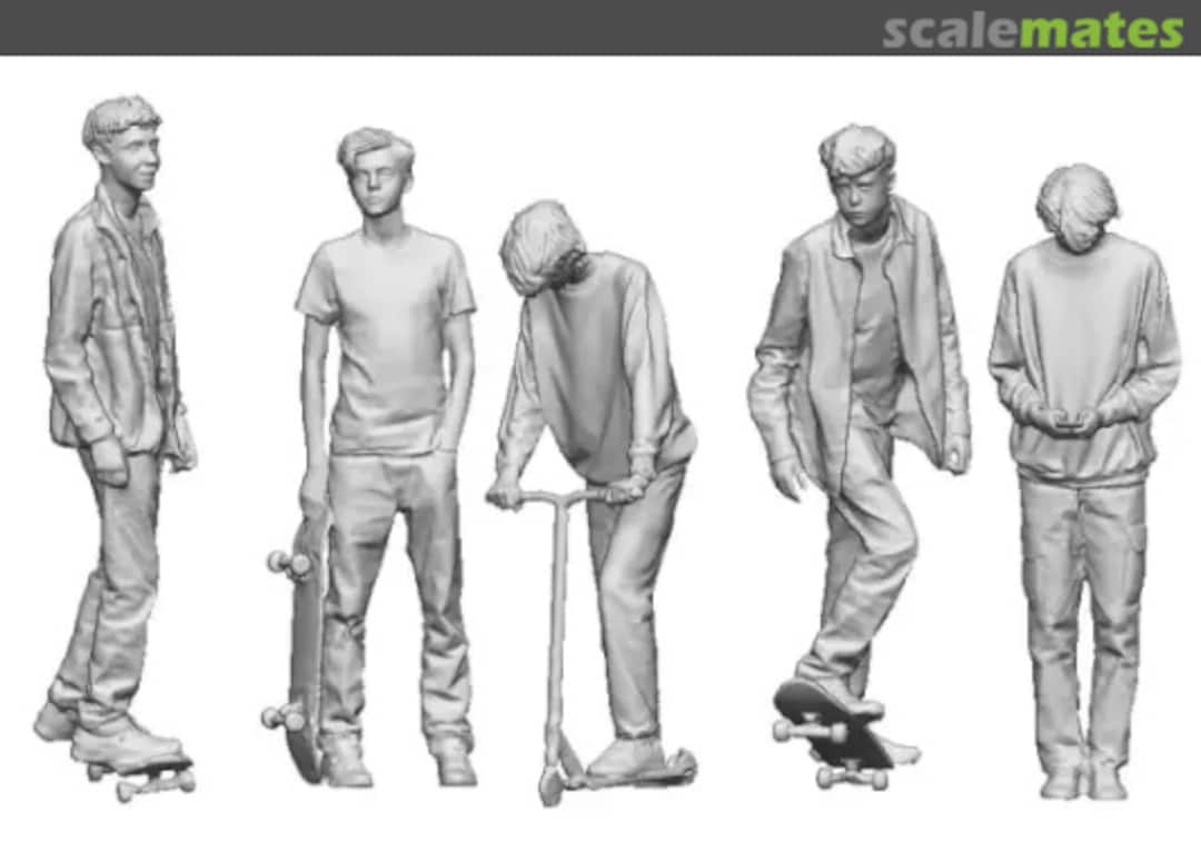 Boxart Skater and Scooter Riders Bundle 9041-076 Modelu Boxart Skater and Scooter Riders Bundle 9041-076 Modelu