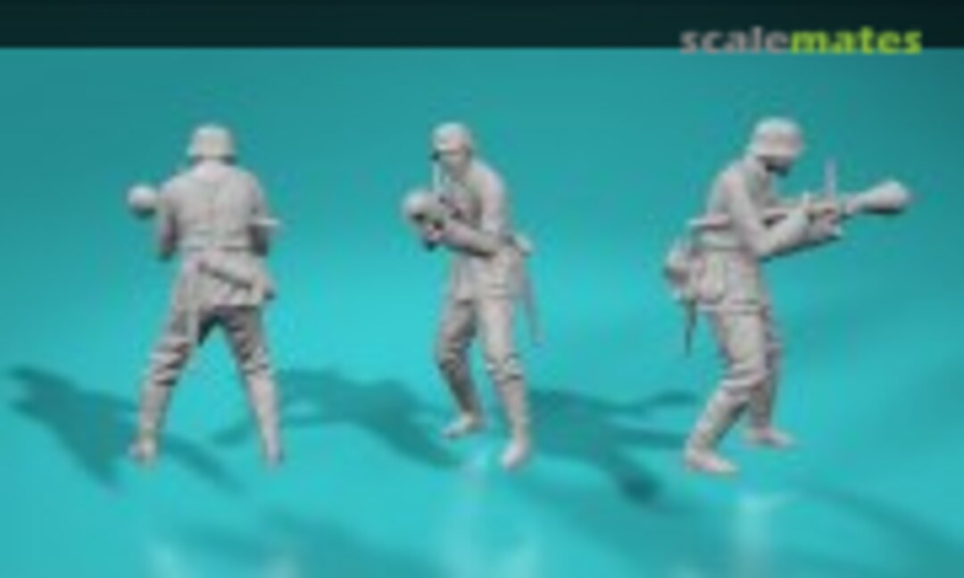 1:35 German WWII soldier - with panzerfaust (EMP3d 99200200-35) 99200200-35