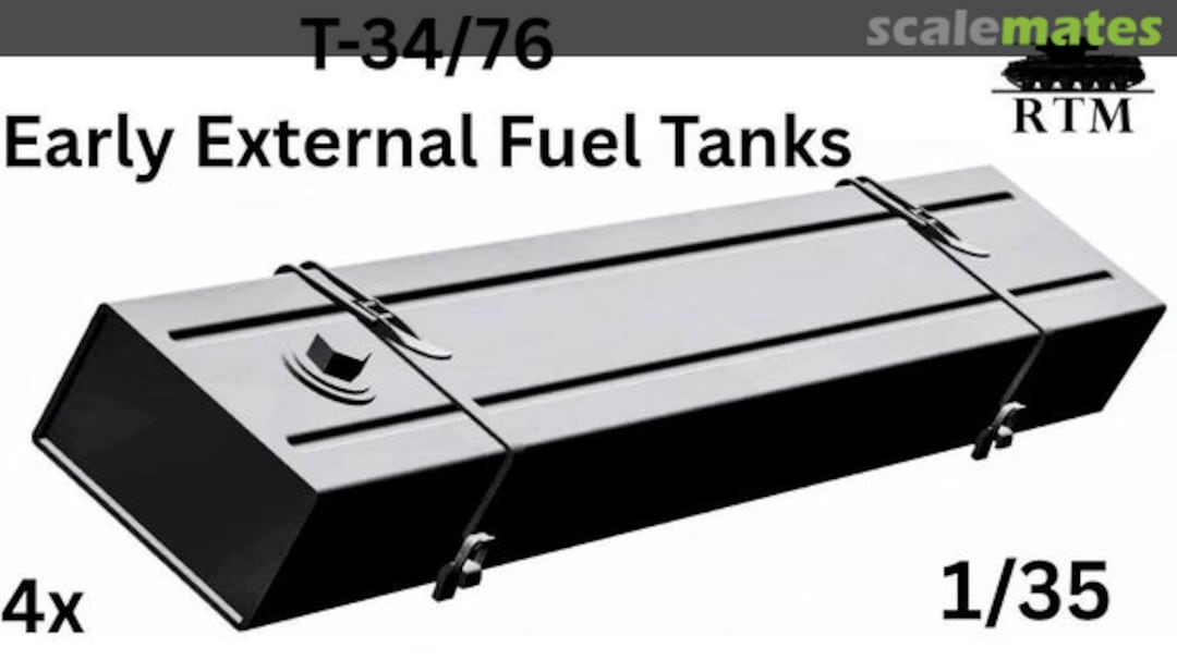 Boxart T-34/76 Early External Fuel Tanks RTM-049 Resin Tech Models Boxart T-34/76 Early External Fuel Tanks RTM-049 Resin Tech Models