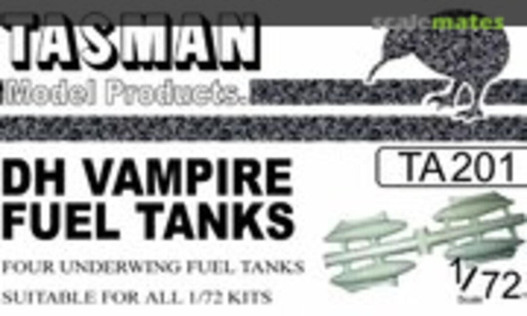 1:72 DH Vampire Fuel Tanks (Tasman Model Products TA201)