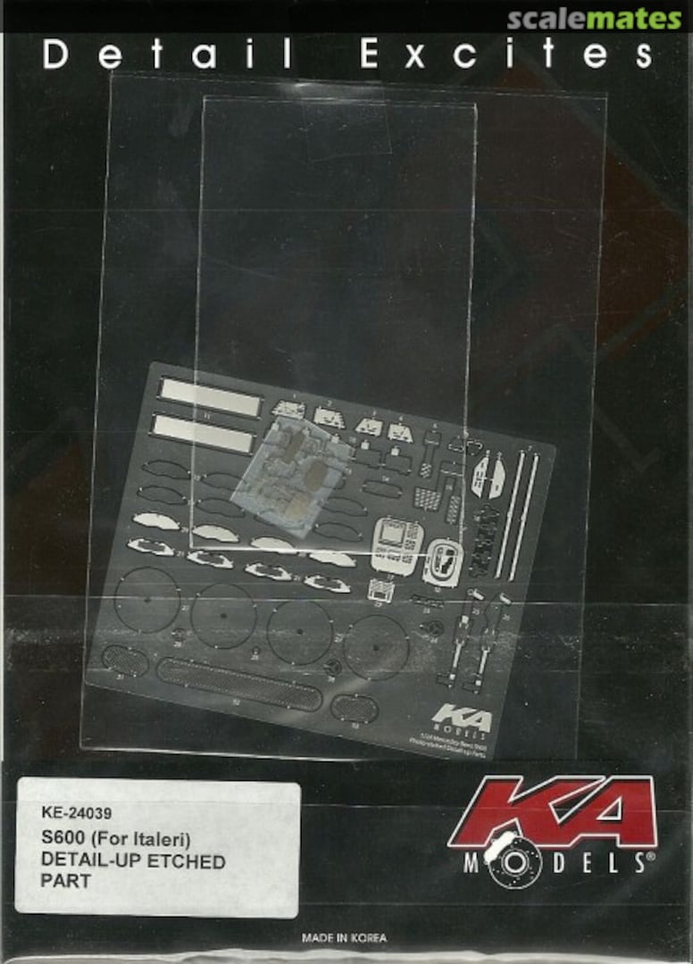 Boxart S600 Detail-Up Etched Part KE-24039 KA Models Boxart S600 Detail-Up Etched Part KE-24039 KA Models