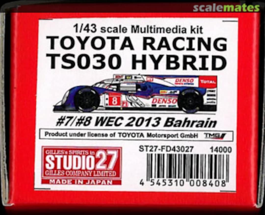Boxart Toyota TS030 Hybrid ST27-FD43027 Studio27 Boxart Toyota TS030 Hybrid ST27-FD43027 Studio27