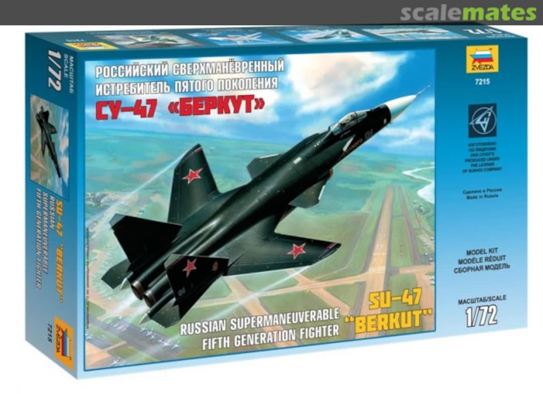 Boxart SU-47 "Berkut" 7215 Zvezda Boxart SU-47 "Berkut" 7215 Zvezda