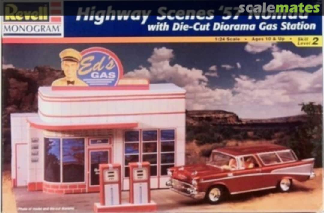 Boxart Highway Scenes '57 Nomad 85-7801 Revell Monogram Boxart Highway Scenes '57 Nomad 85-7801 Revell Monogram