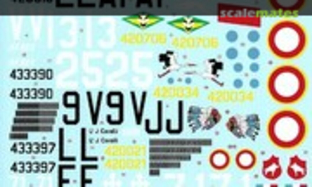 1:32 Republic P-47 Thunderbolt D Bubble Top - Armée de l'Air (FR3) - World War II 1944, 1945 (Berna Decals BD 32-35) BD 32-35