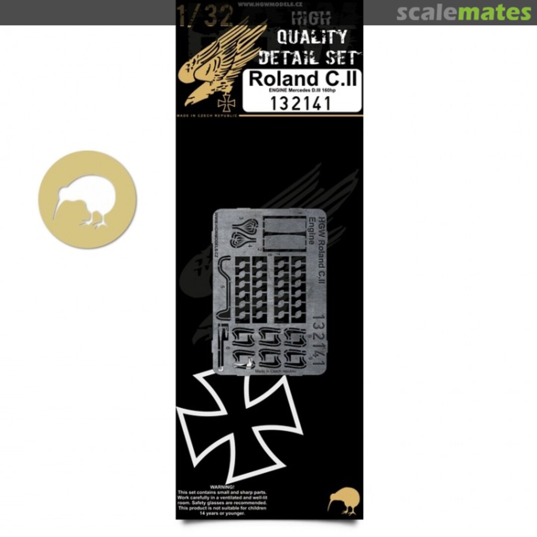 Boxart Roland C.II - Mercedes D.III 160hp Engine 132141 HGW Models Boxart Roland C.II - Mercedes D.III 160hp Engine 132141 HGW Models