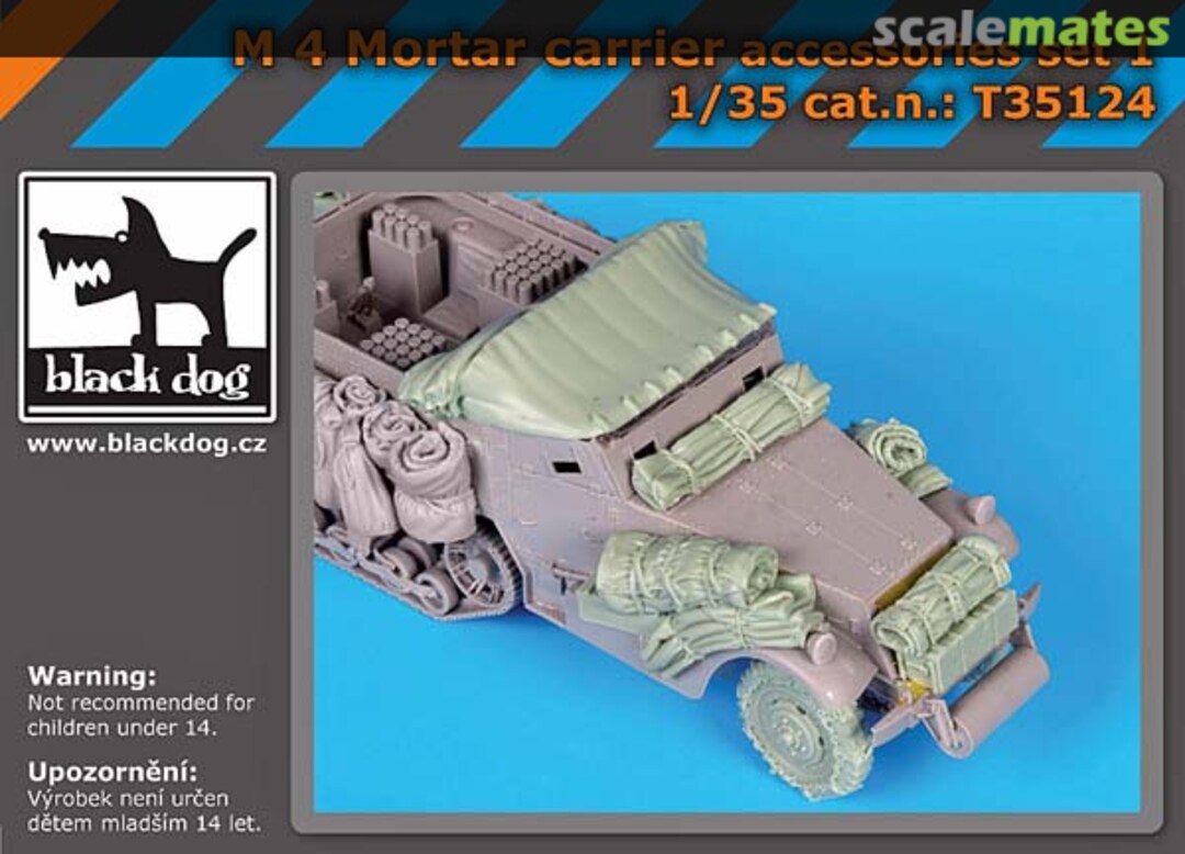 Boxart M4 mortar carrier accessories set No.1 T35124 Black Dog Boxart M4 mortar carrier accessories set No.1 T35124 Black Dog