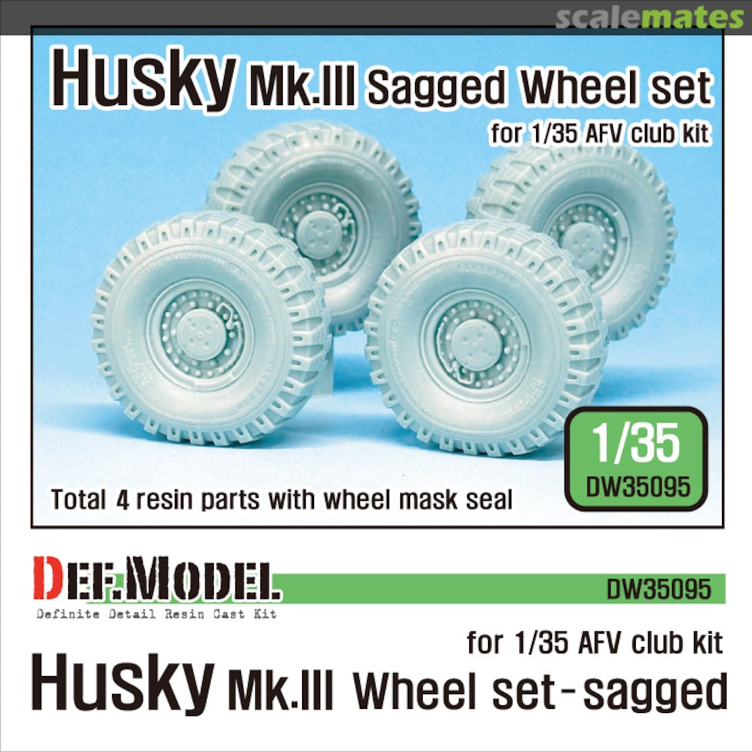 Boxart Husky Mk. III Sagged Wheel Set DW35095 Def.Model Boxart Husky Mk. III Sagged Wheel Set DW35095 Def.Model