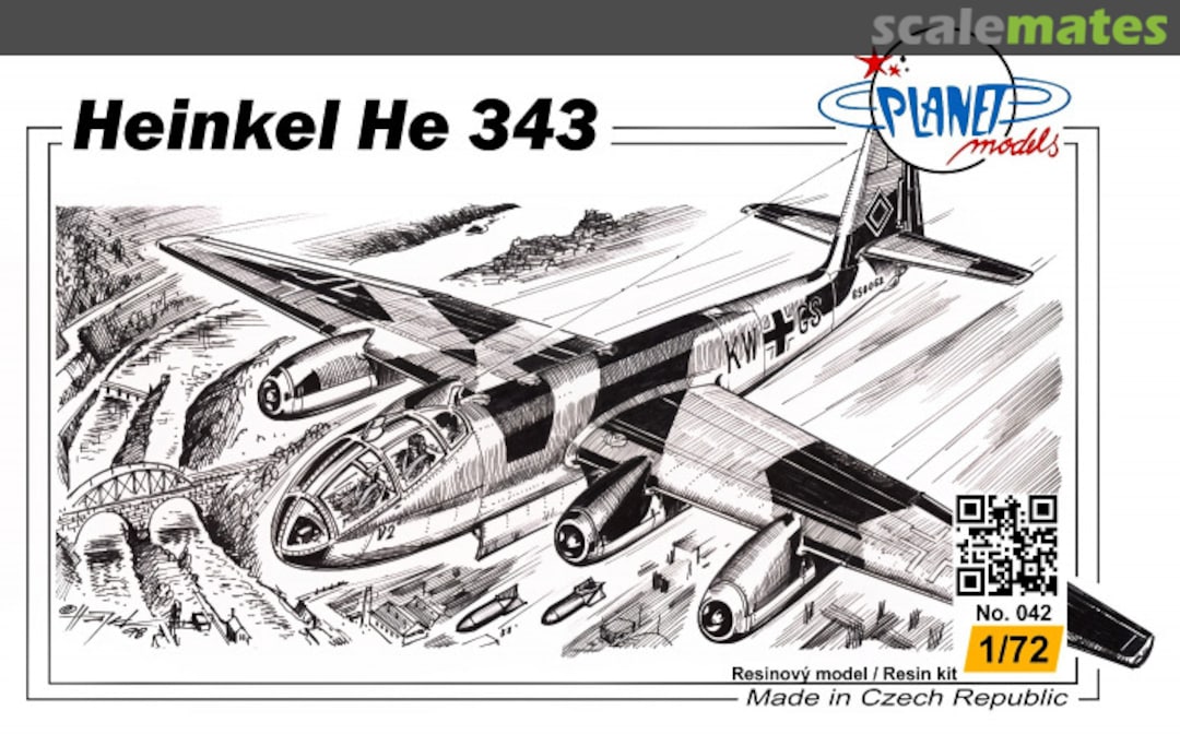 Boxart Heinkel He 343 PLT042 Planet Models Boxart Heinkel He 343 PLT042 Planet Models