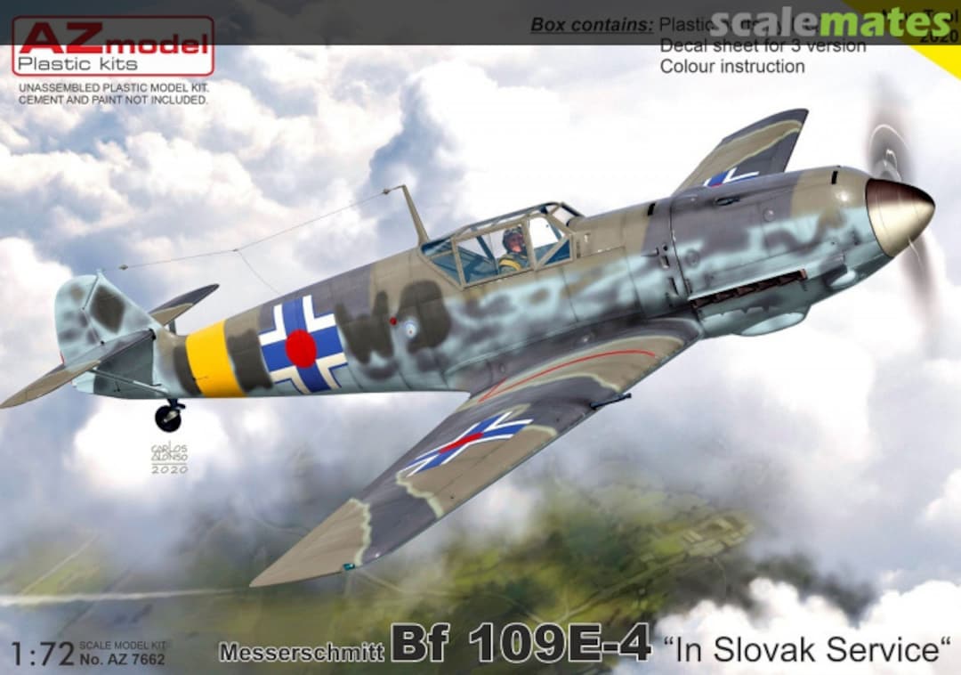 Boxart Messerschmitt Bf 109E-4 AZ7662 AZmodel Boxart Messerschmitt Bf 109E-4 AZ7662 AZmodel