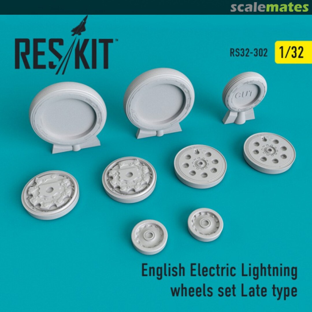 Boxart English Electric Lightning wheels set (late) RS32-0302 ResKit Boxart English Electric Lightning wheels set (late) RS32-0302 ResKit
