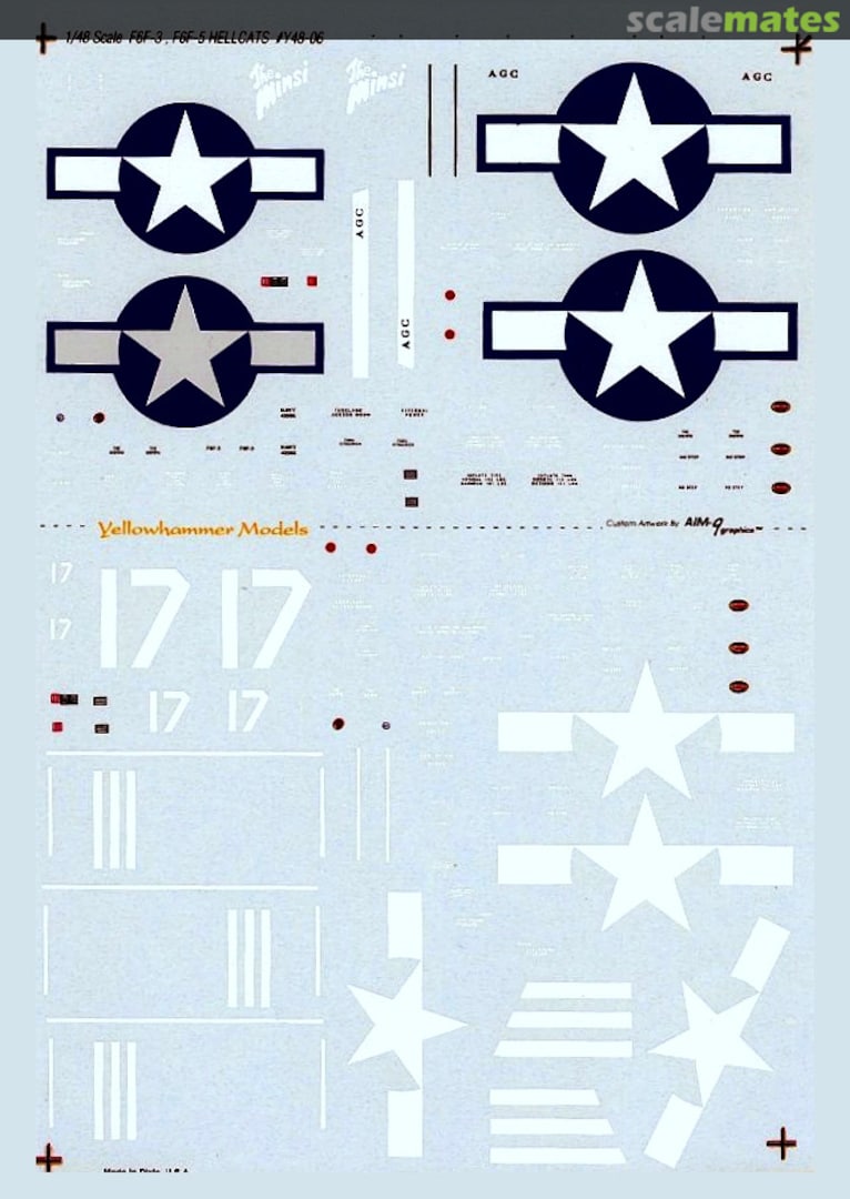 Boxart F6F-3 VF-15, U.S.S. Essex CV-9 Y48-06 Yellowhammer Models Boxart F6F-3 VF-15, U.S.S. Essex CV-9 Y48-06 Yellowhammer Models