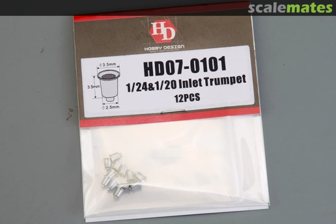 Boxart 1/24 & 1/20 Inlet Trumpet HD07-0101 Hobby Design Boxart 1/24 & 1/20 Inlet Trumpet HD07-0101 Hobby Design