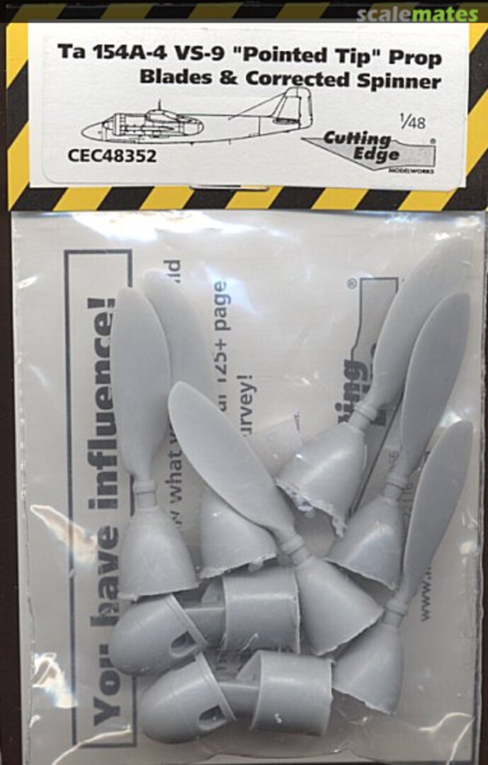 Boxart Ta.154A-4 VS-9 'Pointed Tip' Prop CEC48352 Cutting Edge Modelworks
