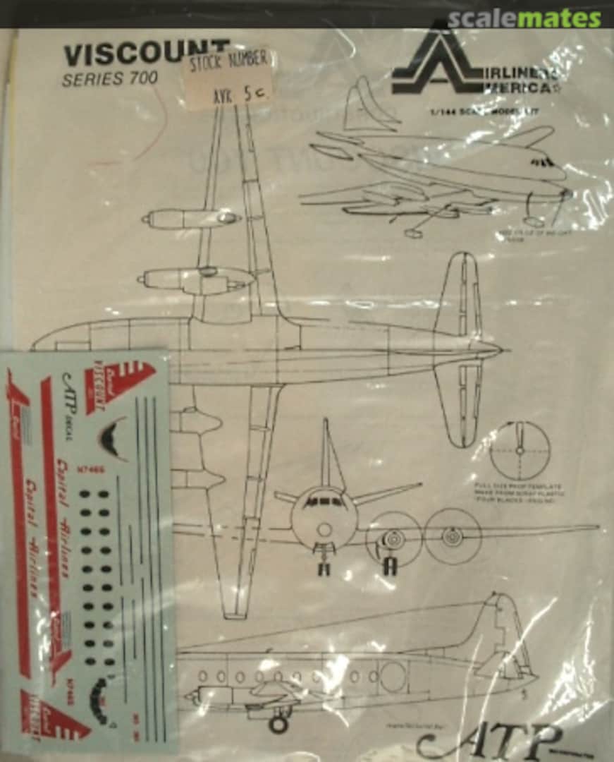 Boxart VISCOUNT SERIES 700 AVK-5C ATP Airliners America