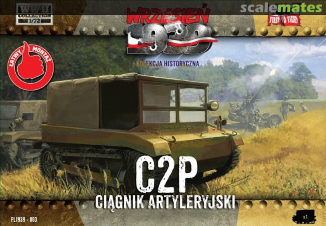 Boxart C2P artillery tractor PL1939-003 First to Fight