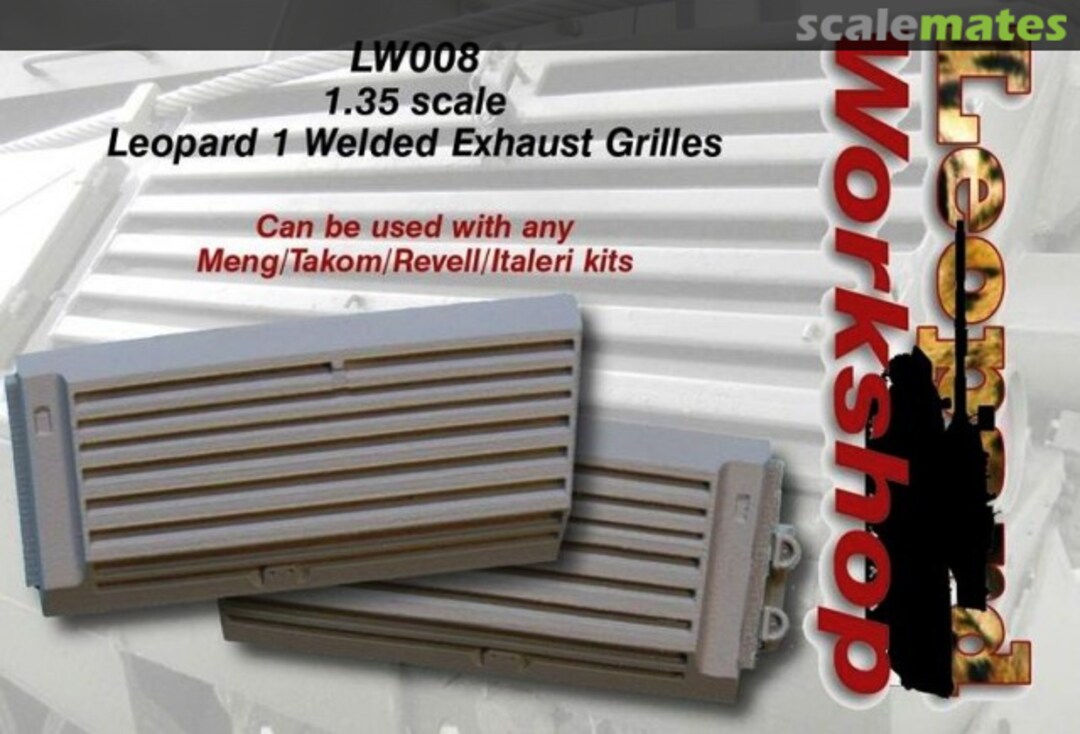 Boxart Leopard 1 Welded Exhaust Grilles LW008 Leopard Workshop Boxart Leopard 1 Welded Exhaust Grilles LW008 Leopard Workshop