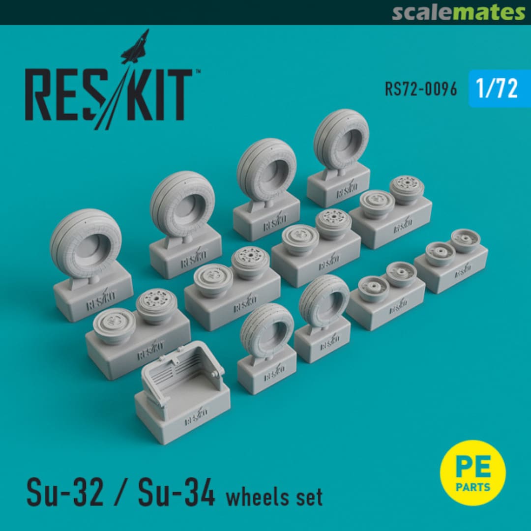 Boxart Su-32/Su-34 Wheels Set RS72-0096 ResKit Boxart Su-32/Su-34 Wheels Set RS72-0096 ResKit