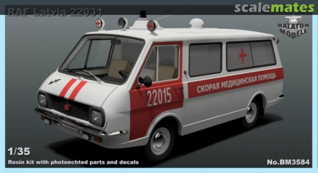 Boxart RAF 22031 Latvia BM3584 Balaton Modell Boxart RAF 22031 Latvia BM3584 Balaton Modell
