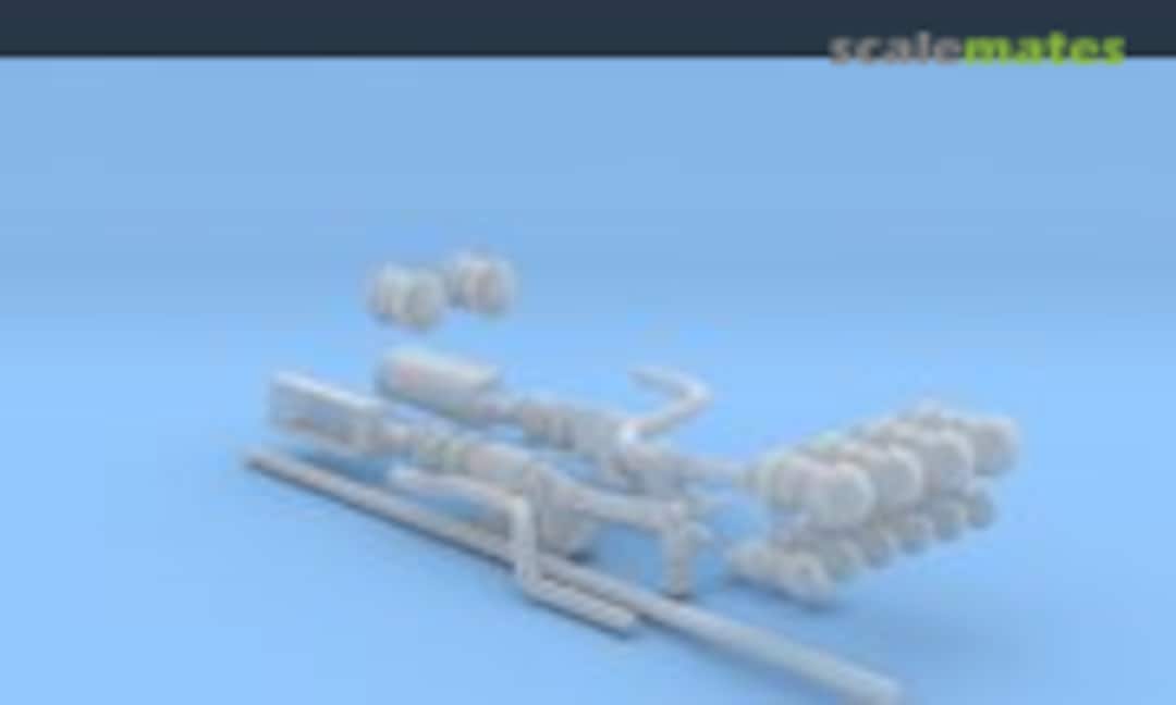 1:72 U-boat exhaust system (Super Nashwan Miniatures CJUKK3TEK) CJUKK3TEK