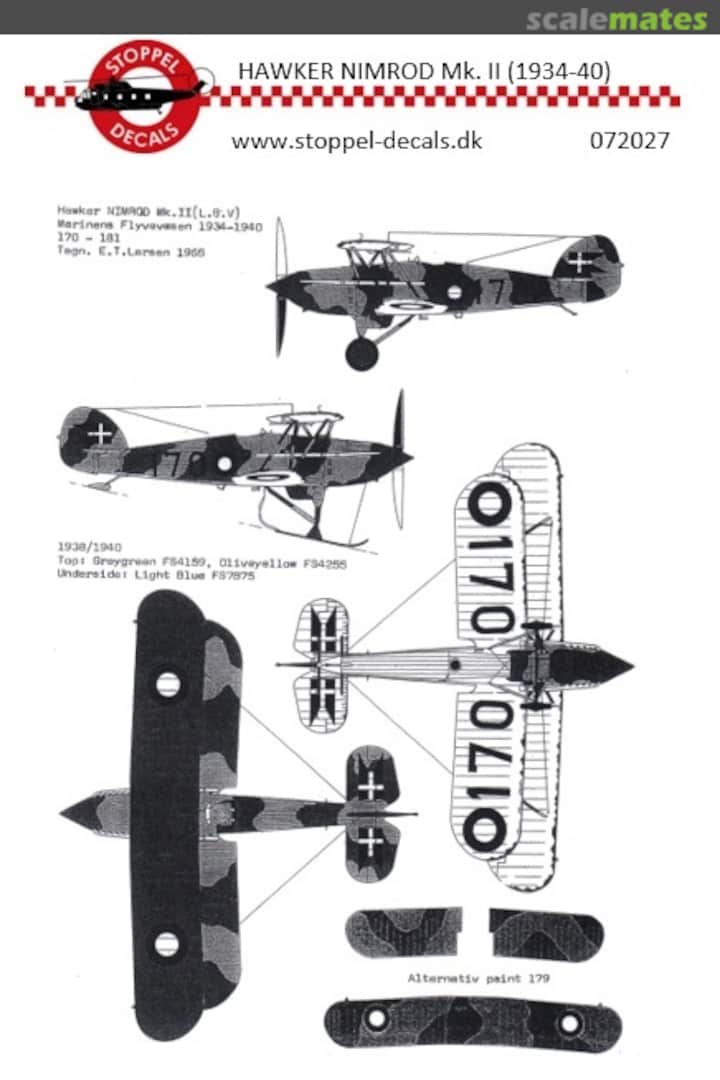 Boxart Hawker Nimrod Mk.II 072027 Stoppel Decals Boxart Hawker Nimrod Mk.II 072027 Stoppel Decals