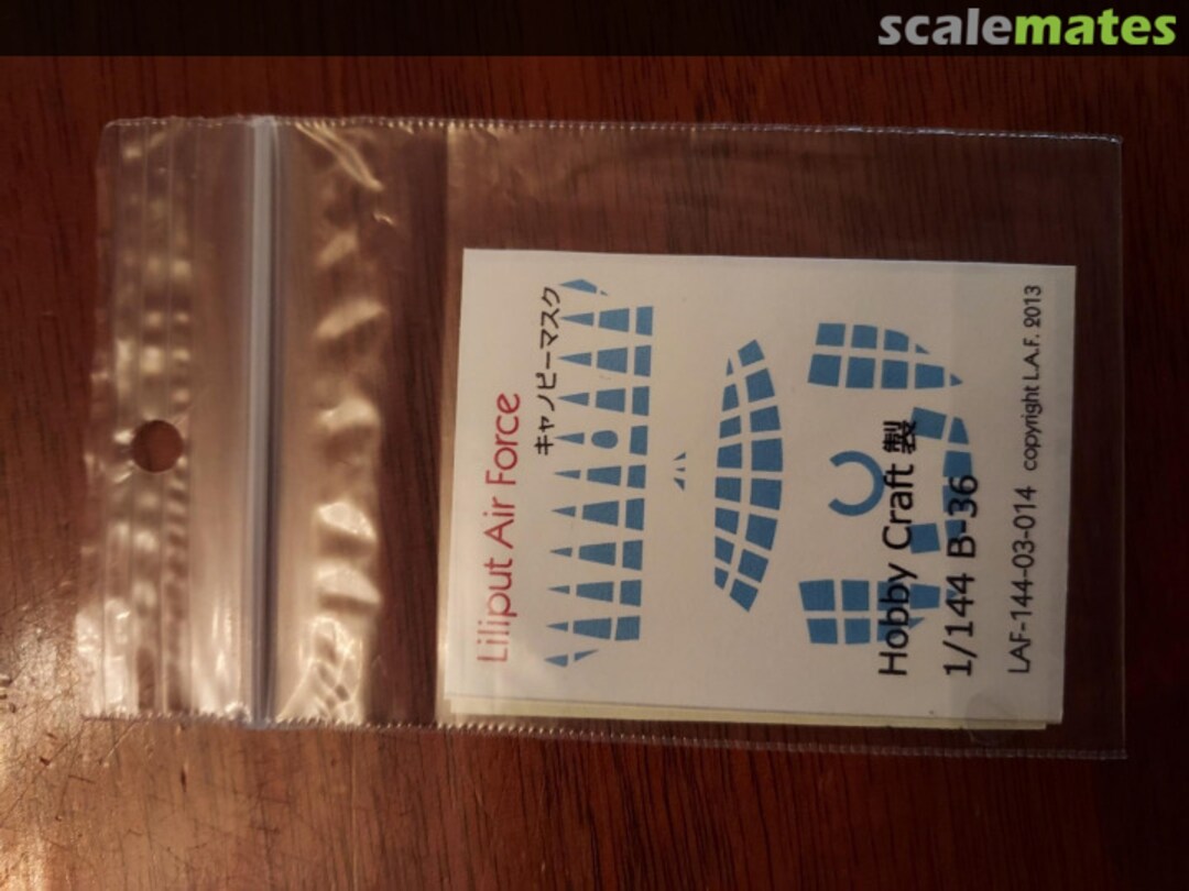 Boxart Convair B-36D Peacemaker Canopy Mask LAF-144-03-014 Liliput Air Force Boxart Convair B-36D Peacemaker Canopy Mask LAF-144-03-014 Liliput Air Force