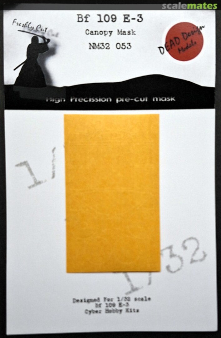 Boxart Bf 109 E-3 Canopy Mask NM32053 DEAD Design Models Boxart Bf 109 E-3 Canopy Mask NM32053 DEAD Design Models