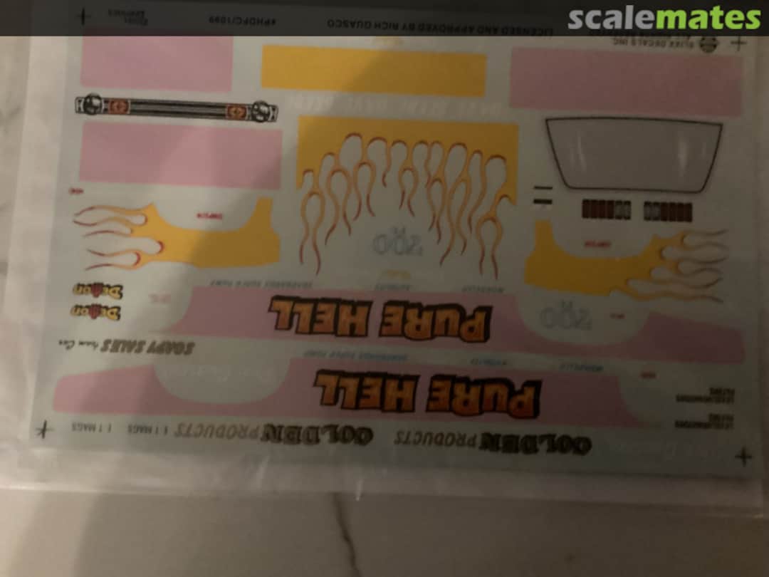 Boxart Pure Hell Duster Funny Car 1099 Slixx Decals Boxart Pure Hell Duster Funny Car 1099 Slixx Decals