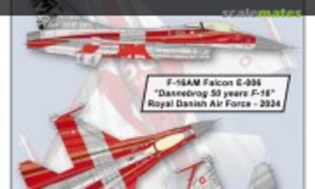 1:32 F-16AM Falcon E-006 "Dannebrog 50 years F-16" Royal Danish AF - 2024 (Syhart 32-151) 32-151