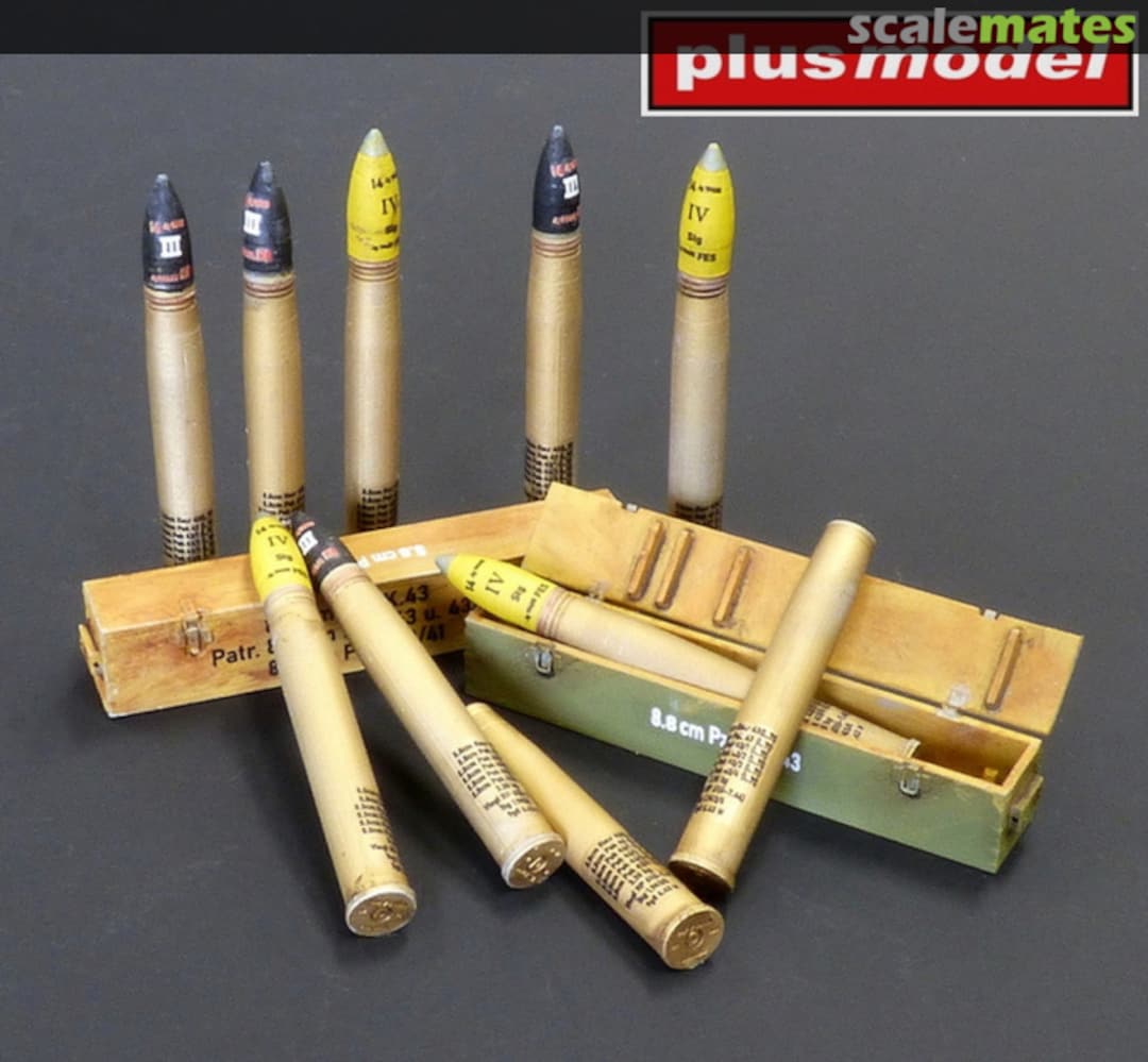 Boxart Ammunition 8,8 cm - Tiger II, Jagdpanther, Elefant DP3060 PlusModel Boxart Ammunition 8,8 cm - Tiger II, Jagdpanther, Elefant DP3060 PlusModel