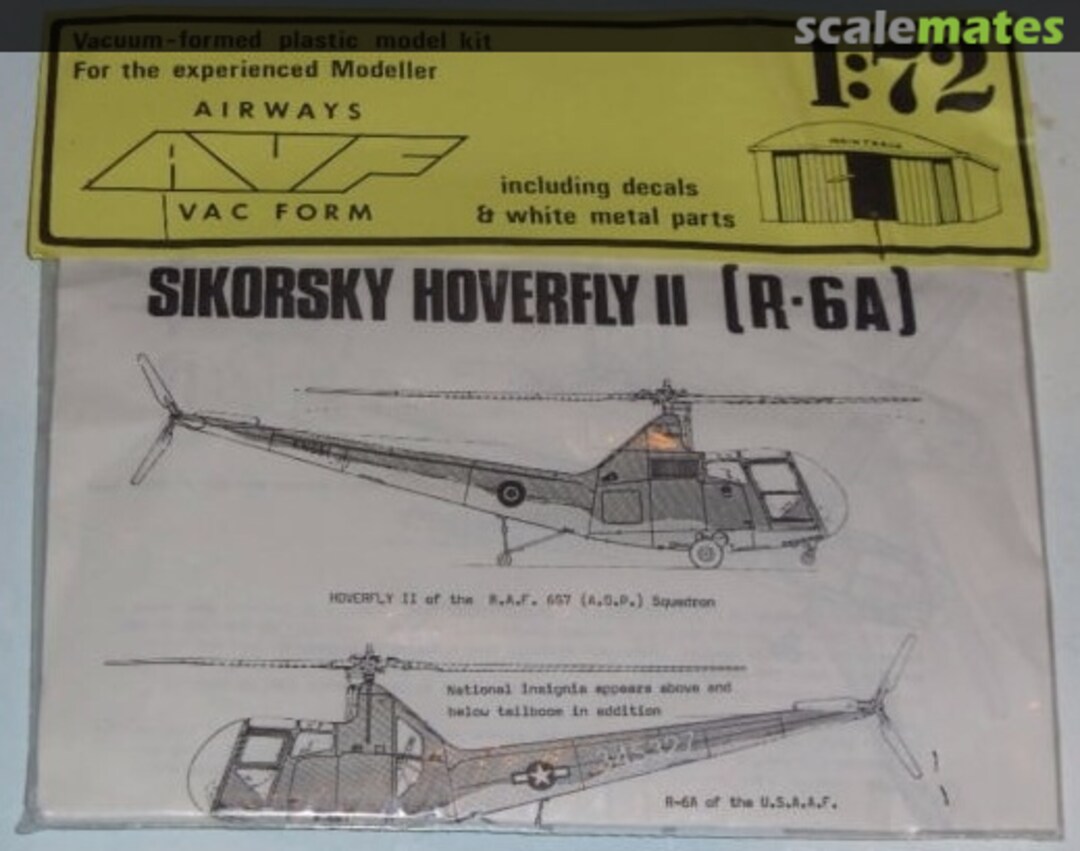 Boxart Sikorsky Hoverfly II (R-6A) Airways Vac Form Boxart Sikorsky Hoverfly II (R-6A) Airways Vac Form