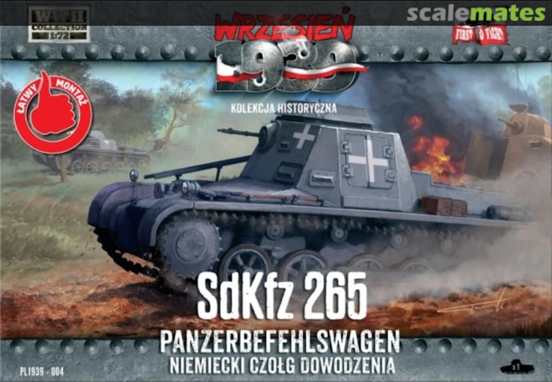 Boxart SdKfz 265 Panzerbefehlswagen PL1939-004 First to Fight