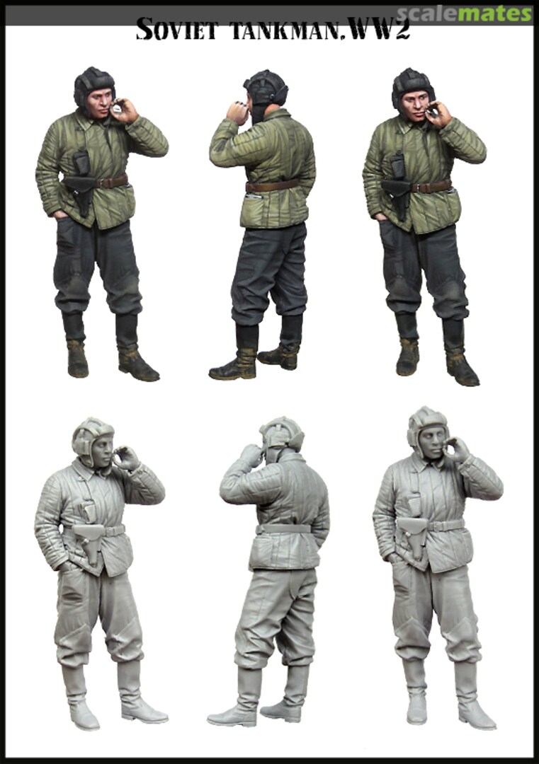 Boxart Soviet Tankman, WW2 EM-35144 Evolution Miniatures Boxart Soviet Tankman, WW2 EM-35144 Evolution Miniatures