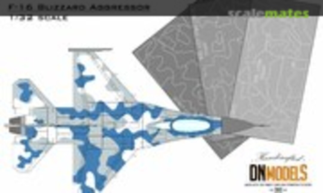 1:32 Camouflage Paint Masks for F-16 Blizzard Aggressor 1/32 (DN Models 32/827-010) 32/827-010