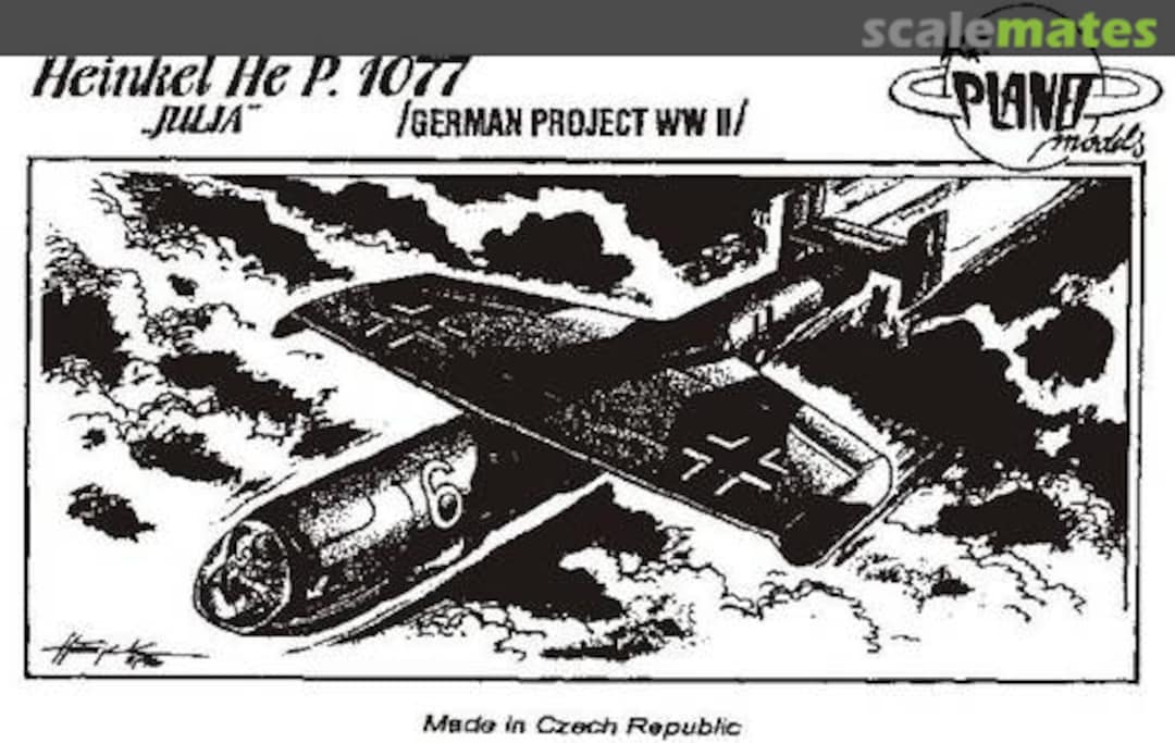 Boxart Heinkel He P.1077 "Julia" PLT012 Planet Models Boxart Heinkel He P.1077 "Julia" PLT012 Planet Models
