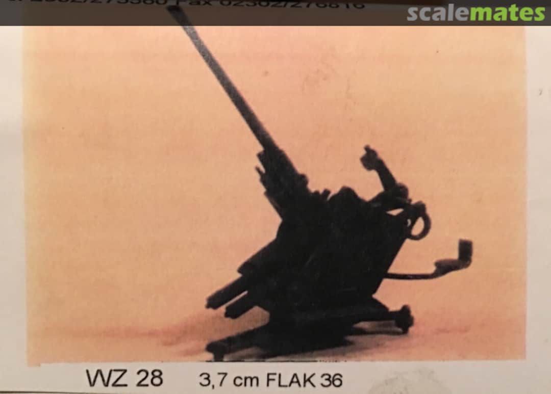 Boxart 3,7cm Flak 36 WZ 28 Fine Scale Factory Boxart 3,7cm Flak 36 WZ 28 Fine Scale Factory