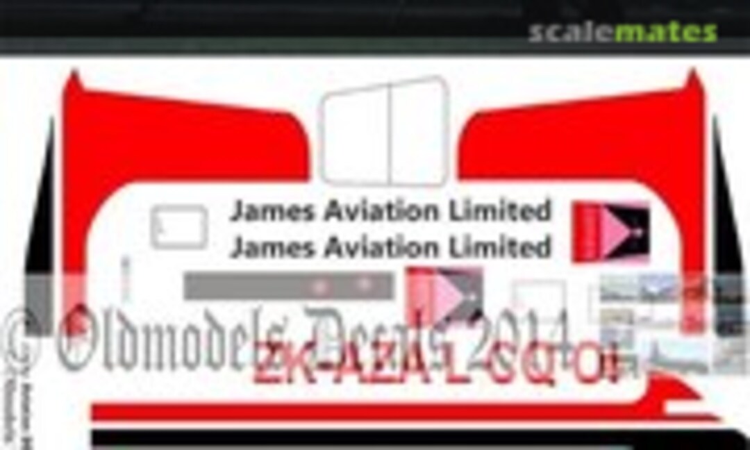 1:48 James Aviation DC-3 early scheme (Oldmodels Decals OMD0314) OMD0314