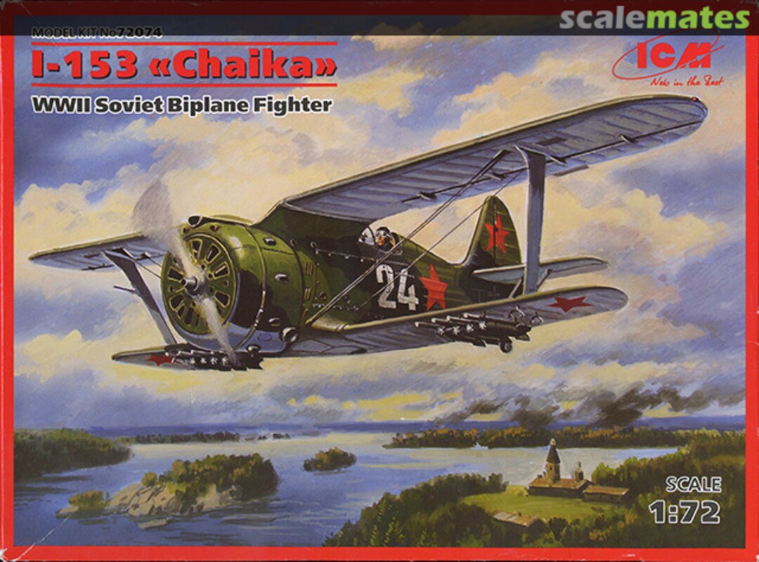 Boxart I-153 "Chaika" 72074 ICM Boxart I-153 "Chaika" 72074 ICM