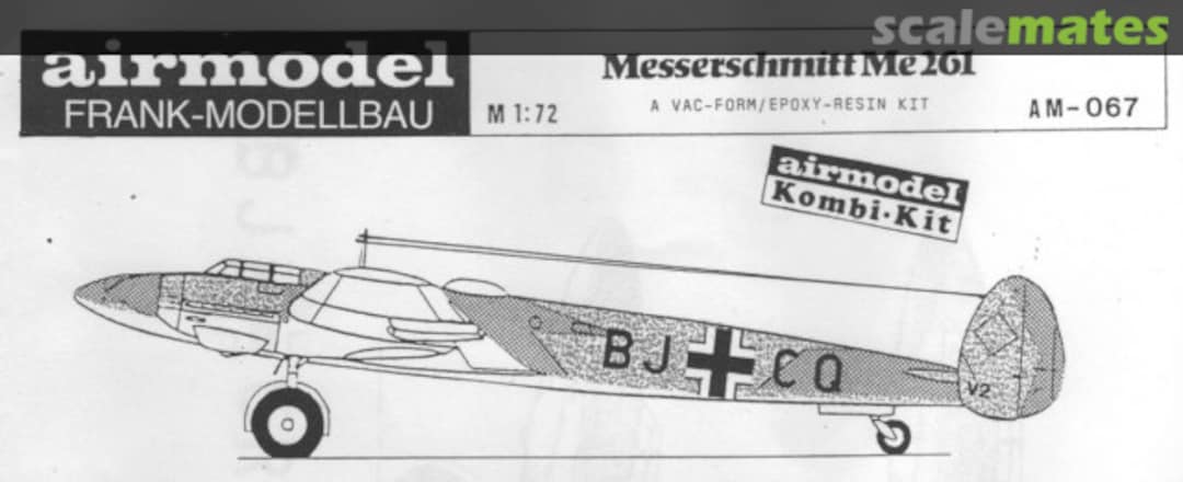 Boxart Messerschmitt Me 261 AM-067 Airmodel Boxart Messerschmitt Me 261 AM-067 Airmodel