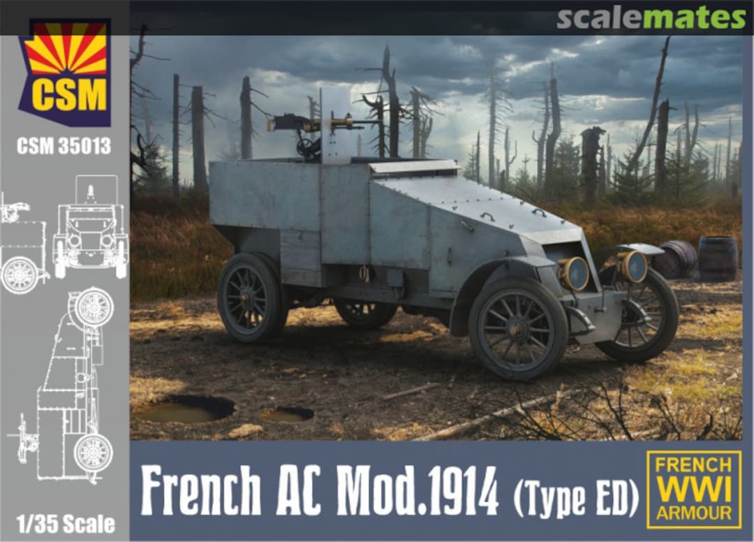 Boxart French AC Mod.1914 (Type ED) CSM 35013 Copper State Models Boxart French AC Mod.1914 (Type ED) CSM 35013 Copper State Models