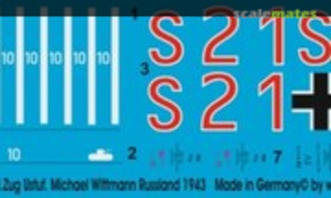 1:16 Wittmann's Tiger Kursk 1943 (Peddinghaus-Decals EP 746) EP 746